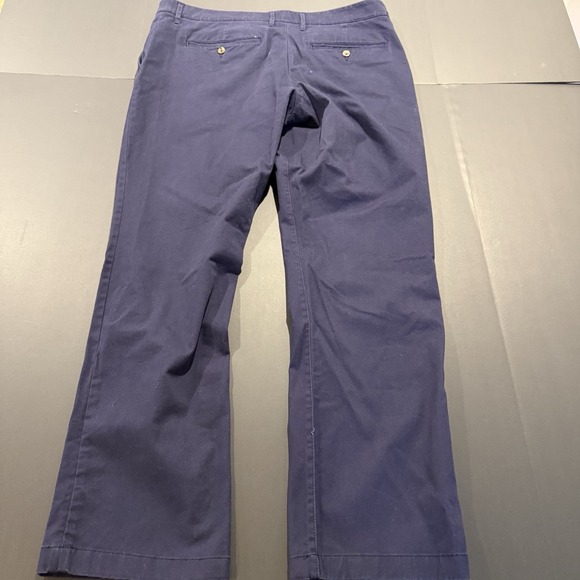 Goodfellow & Co. Men's 40x32 Navy Blue Flat Front Chino Casual Pants - Picture 5 of 8